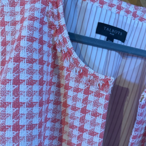 Talbots Pink and White Blazer - Picture 3 of 14